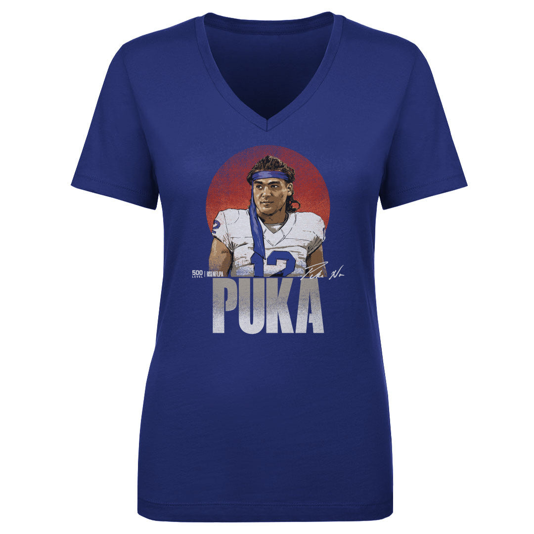 Puka Nacua Women's V-Neck T-Shirt | 500 LEVEL