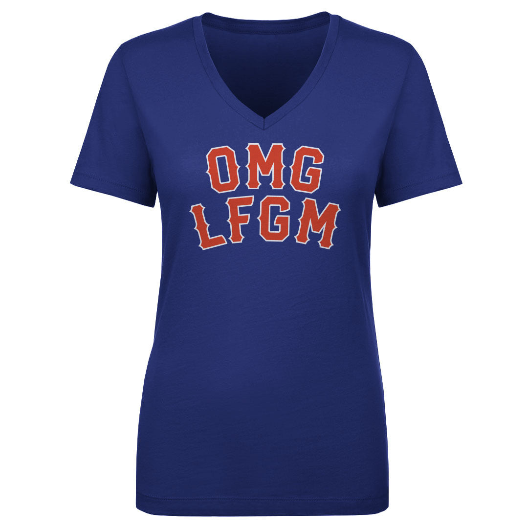 New York M Baseball Women's V-Neck T-Shirt | 500 LEVEL