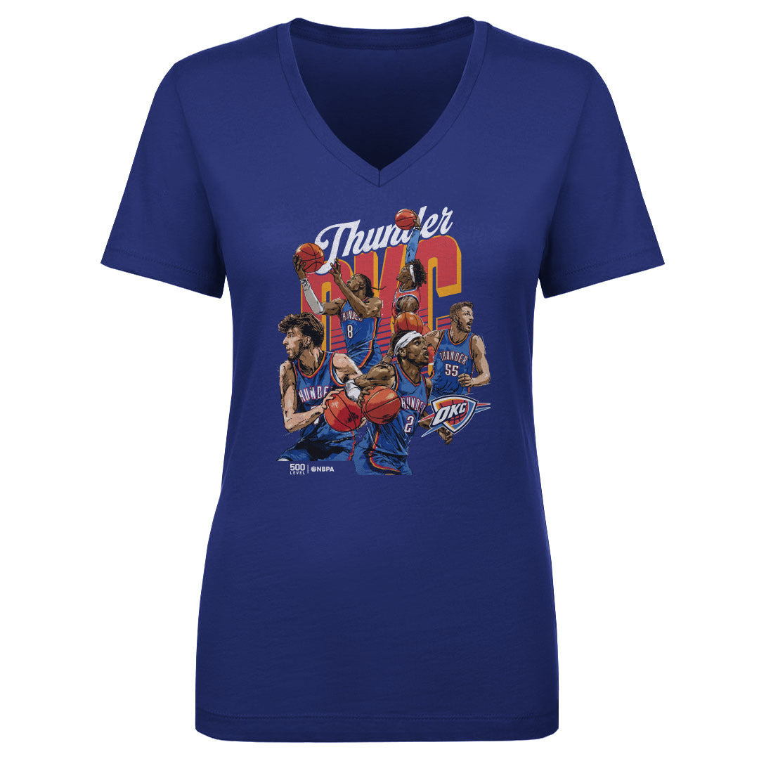 Oklahoma City Thunder Women's V-Neck T-Shirt | 500 LEVEL