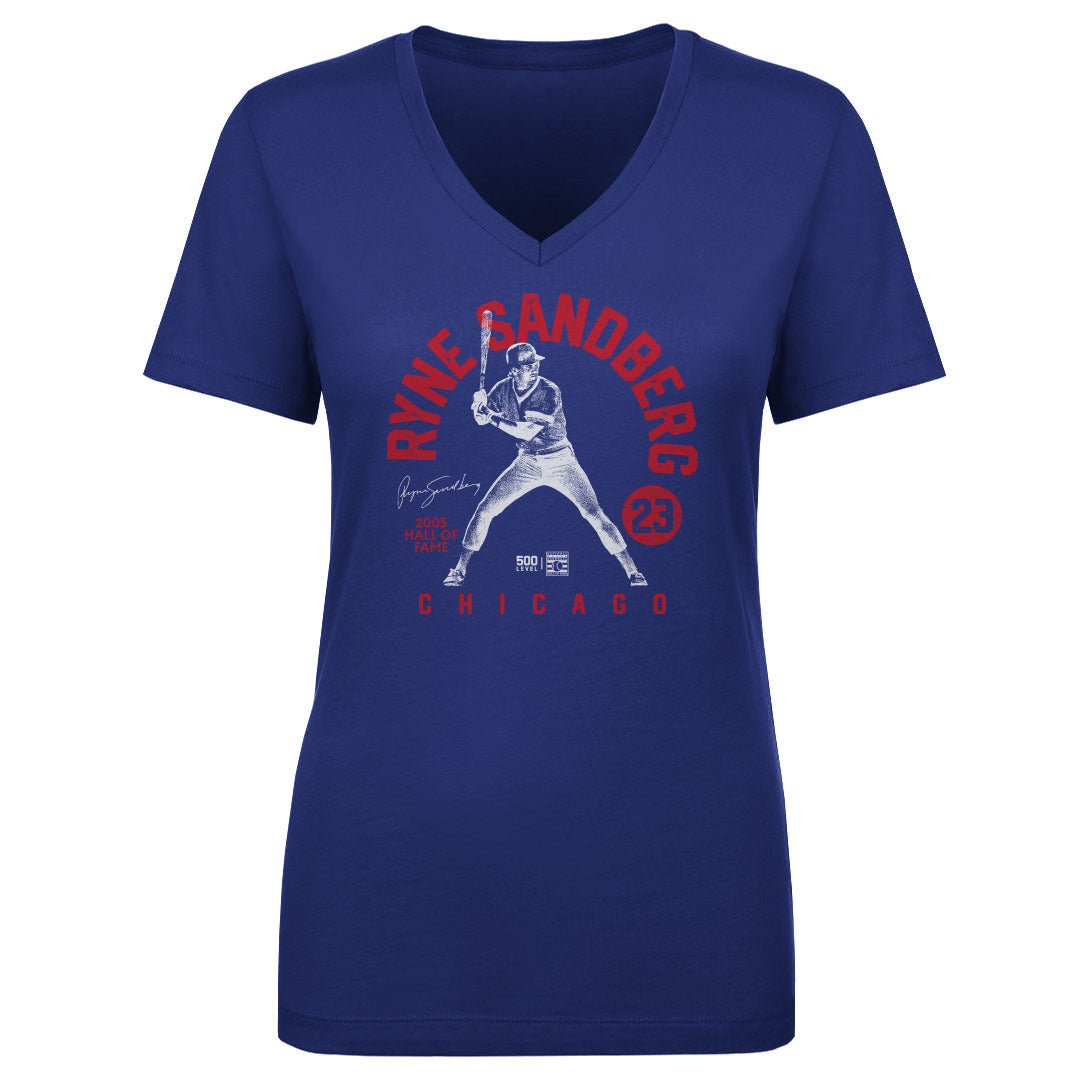Ryne Sandberg Women's V-Neck T-Shirt | 500 LEVEL