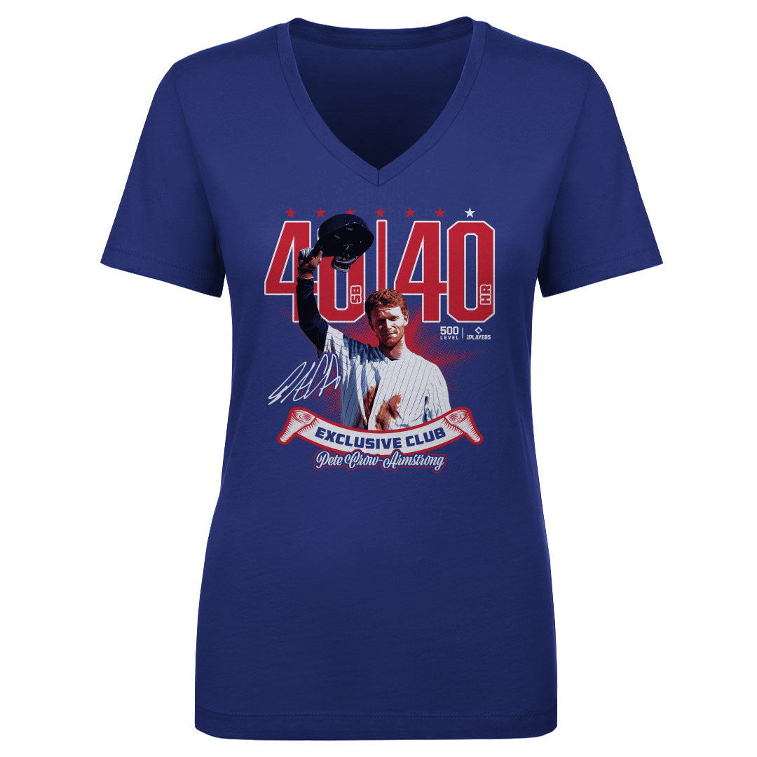 Pete Crow-Armstrong Women's V-Neck T-Shirt | 500 LEVEL