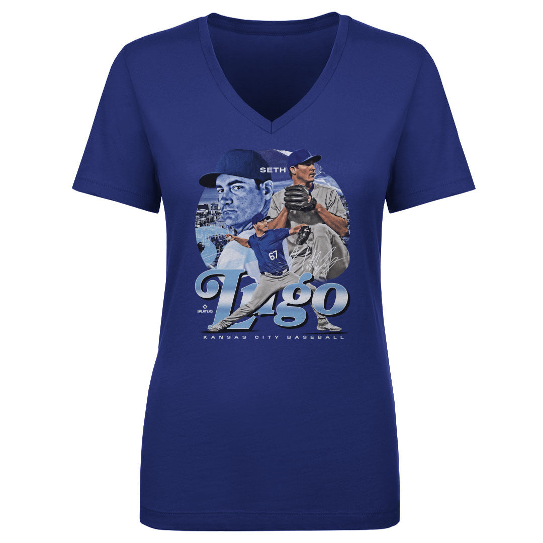 Seth Lugo Women's V-Neck T-Shirt | 500 LEVEL