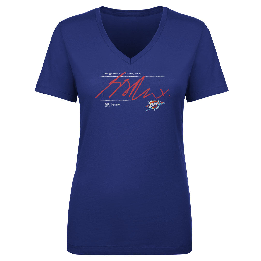 Shai Gilgeous-Alexander Women's V-Neck T-Shirt | 500 LEVEL