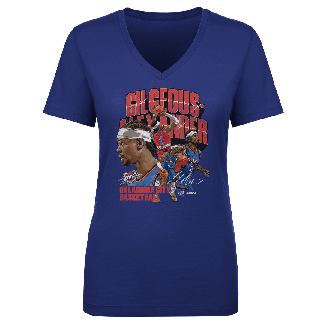 Shai Gilgeous-Alexander Women's V-Neck T-Shirt | 500 LEVEL