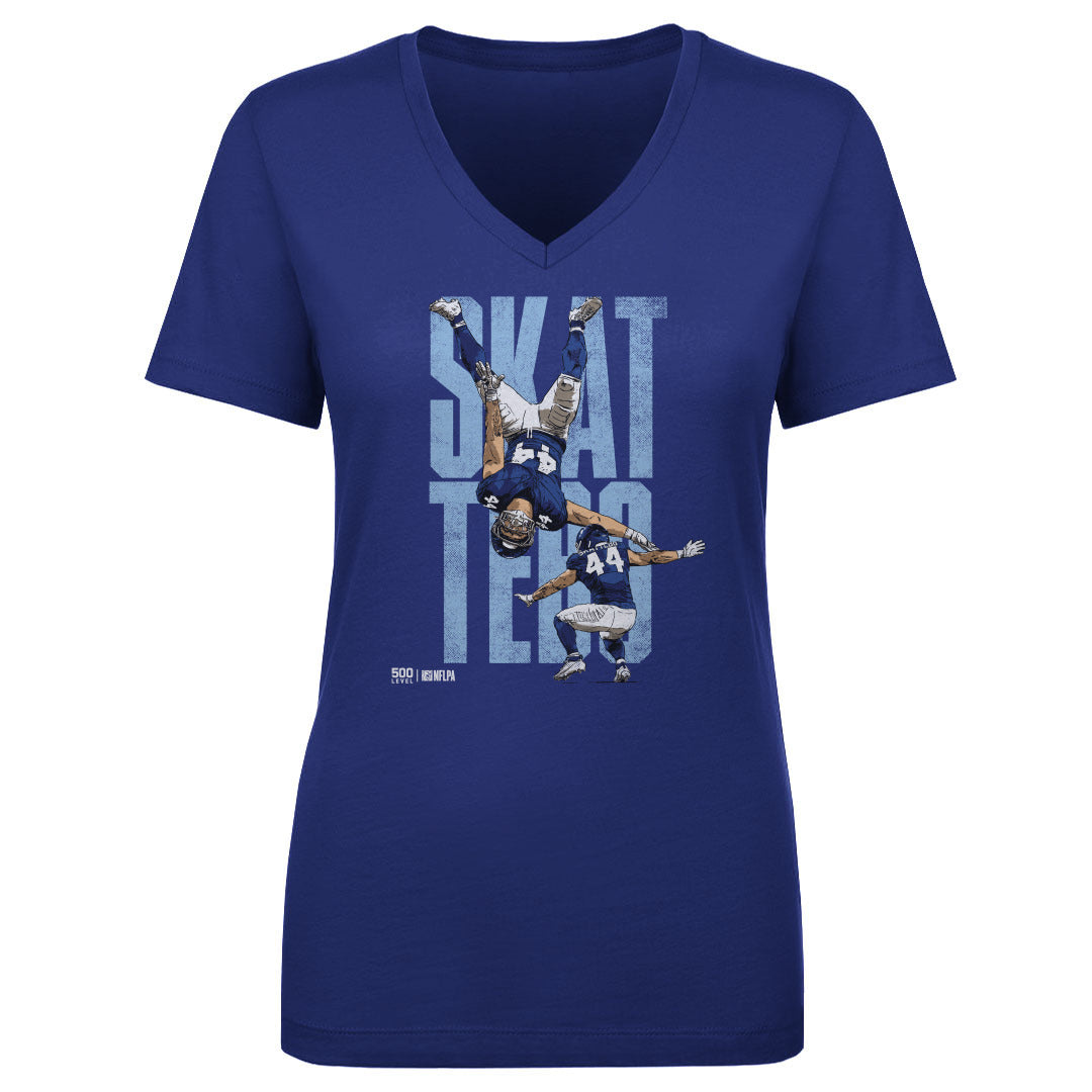 Cam Skattebo Women's V-Neck T-Shirt | 500 LEVEL
