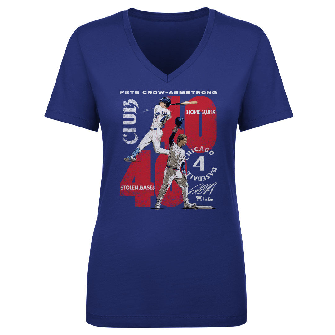 Pete Crow-Armstrong Women's V-Neck T-Shirt | 500 LEVEL