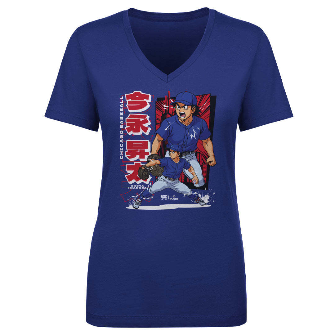 Shota Imanaga Women's V-Neck T-Shirt | 500 LEVEL