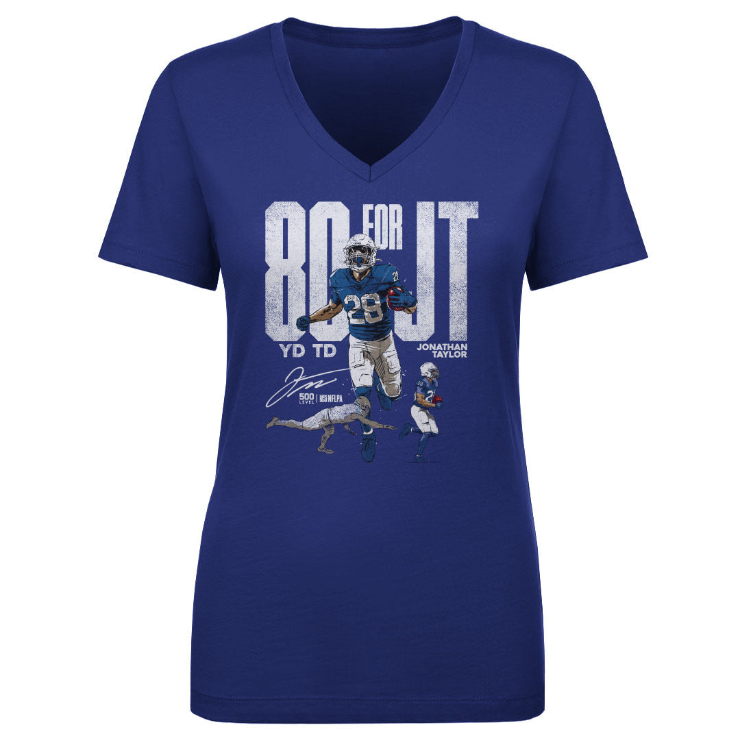 Jonathan Taylor Women's V-Neck T-Shirt | 500 LEVEL