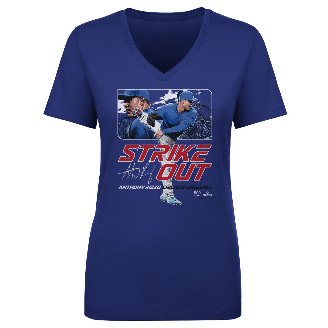 Anthony Rizzo Women's V-Neck T-Shirt | 500 LEVEL
