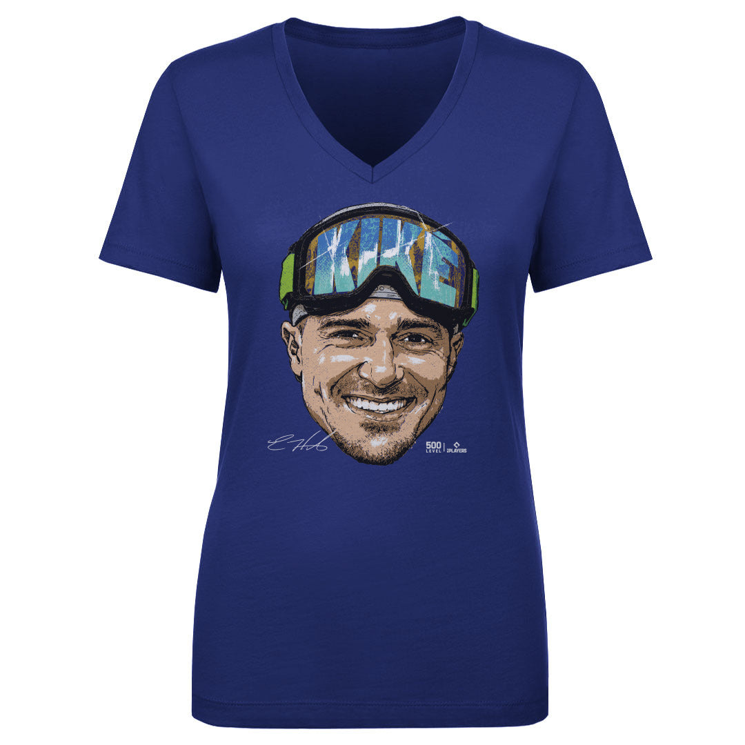 Enrique Hernandez Women's V-Neck T-Shirt | 500 LEVEL
