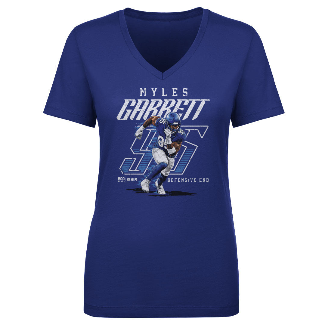 Myles Garrett Women's V-Neck T-Shirt | 500 LEVEL