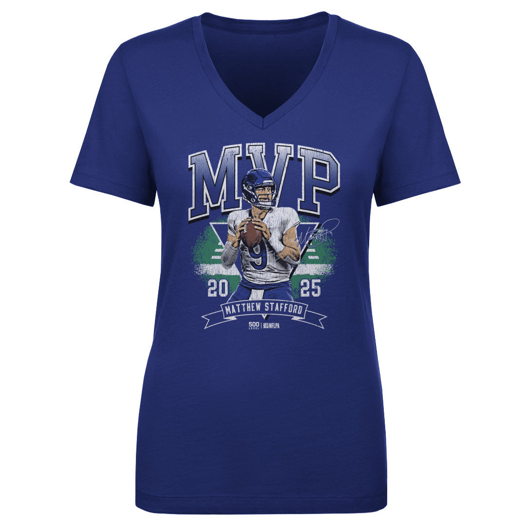 Matthew Stafford Women's V-Neck T-Shirt | 500 LEVEL