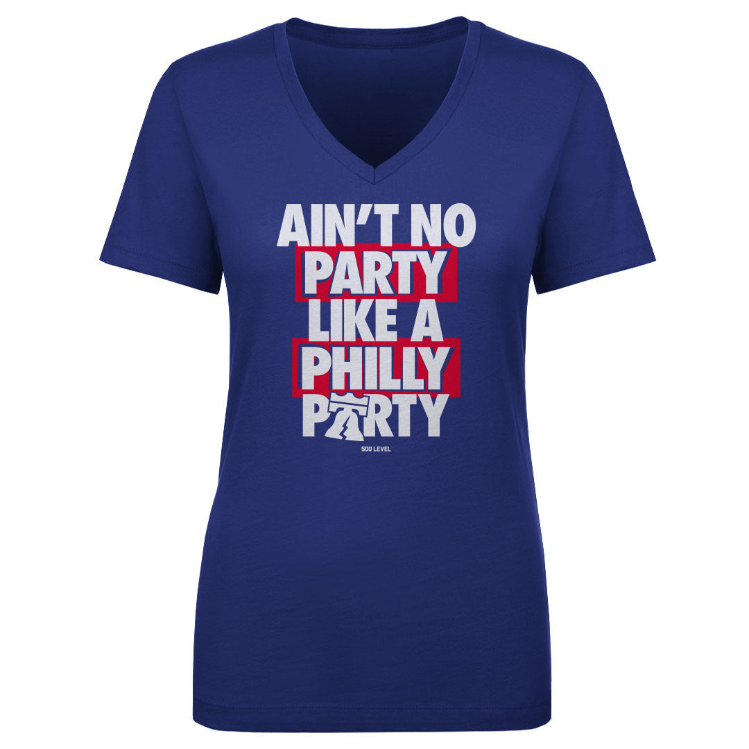 Philadelphia Basketball Women's V-Neck T-Shirt | 500 LEVEL