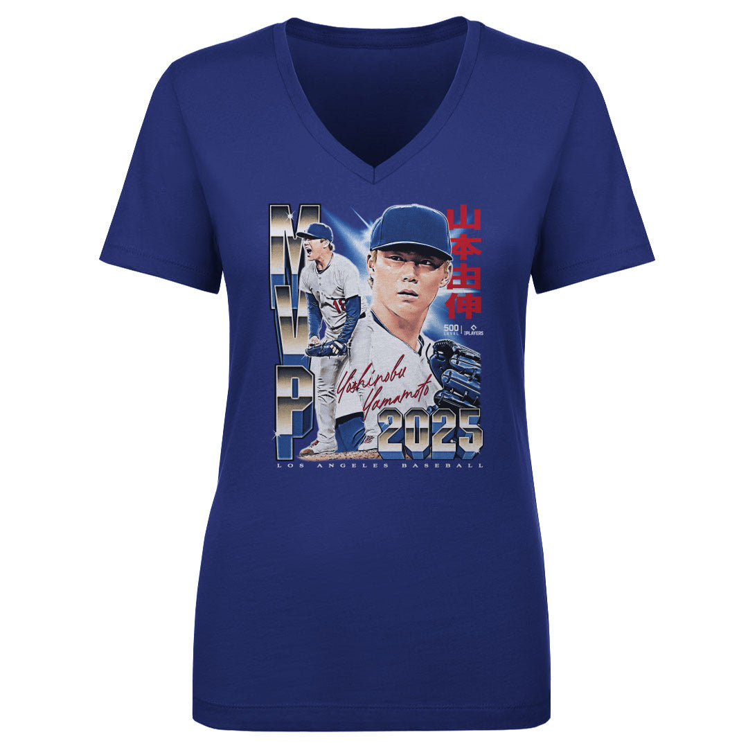 Yoshinobu Yamamoto Women's V-Neck T-Shirt | 500 LEVEL