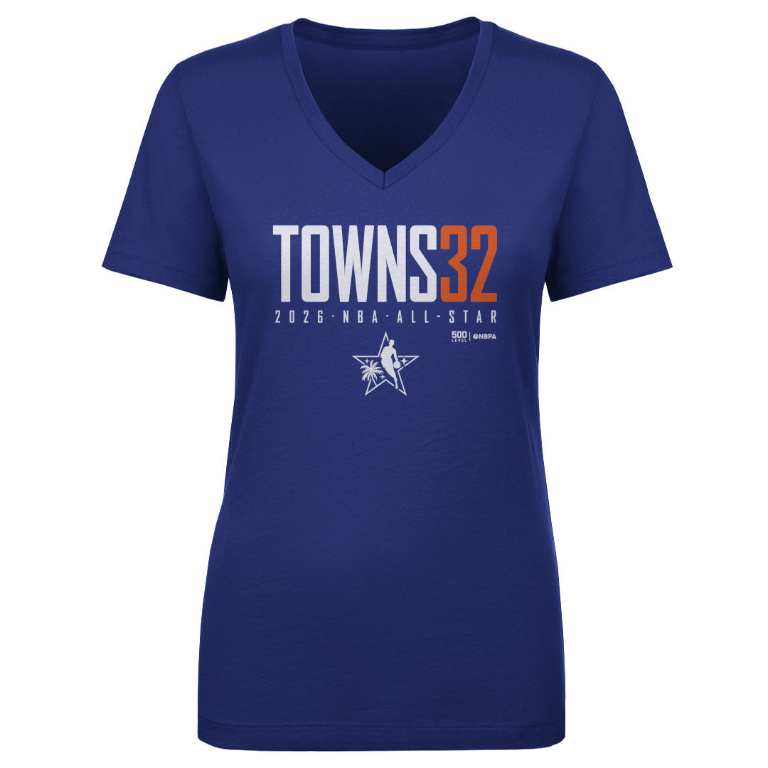 Karl-Anthony Towns Women's V-Neck T-Shirt | 500 LEVEL