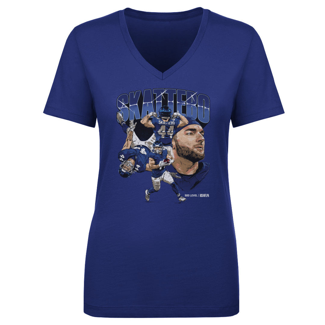 Cam Skattebo Women's V-Neck T-Shirt | 500 LEVEL
