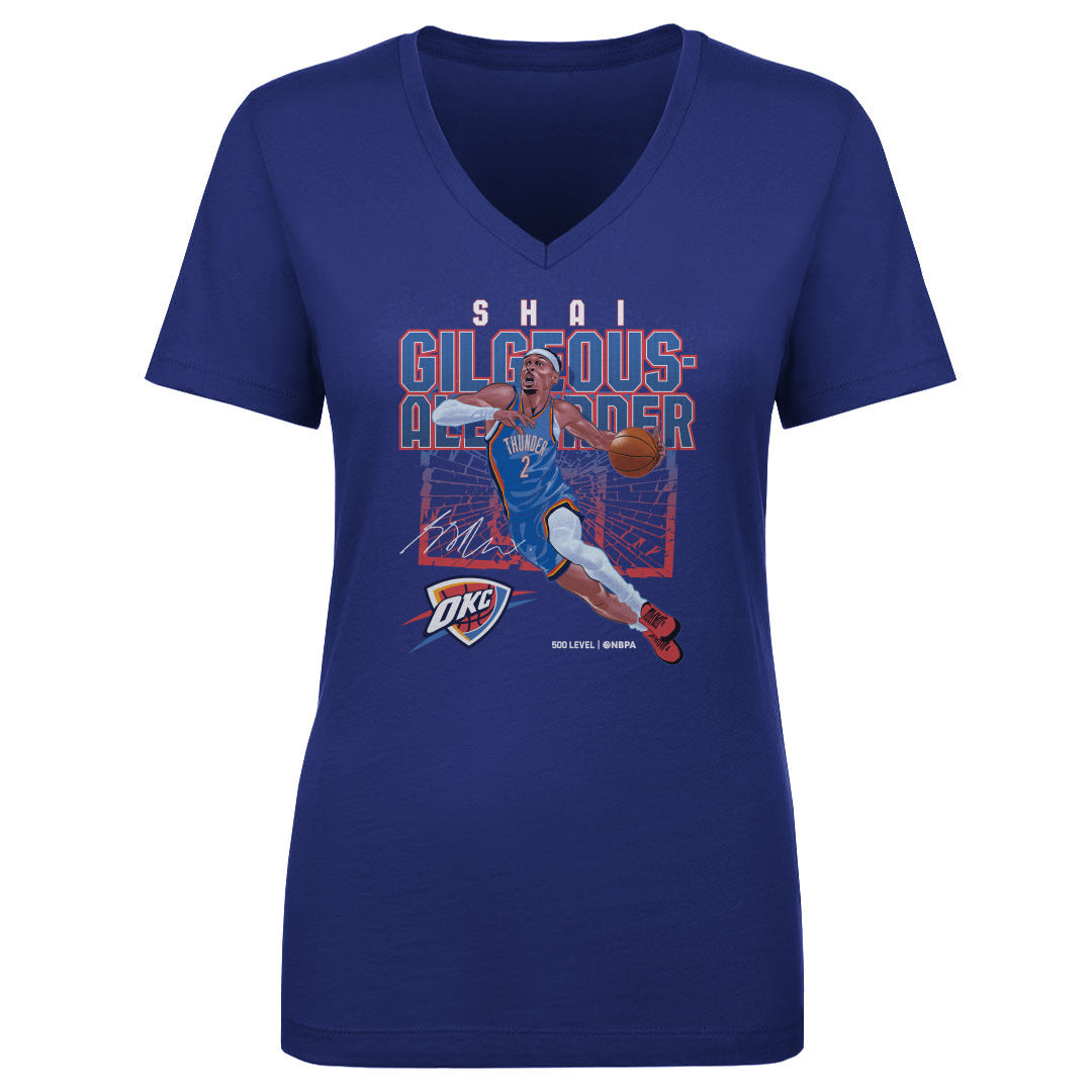 Shai Gilgeous-Alexander Women's V-Neck T-Shirt | 500 LEVEL