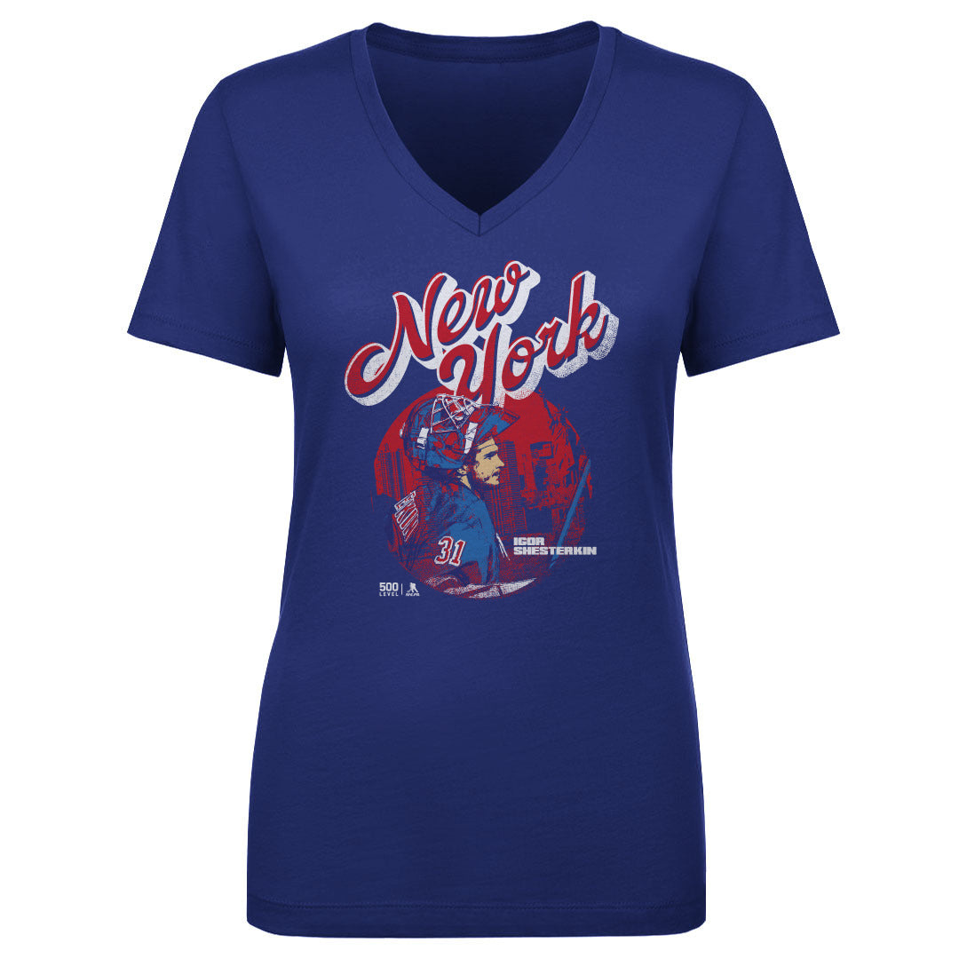 Igor Shesterkin Women's V-Neck T-Shirt | 500 LEVEL
