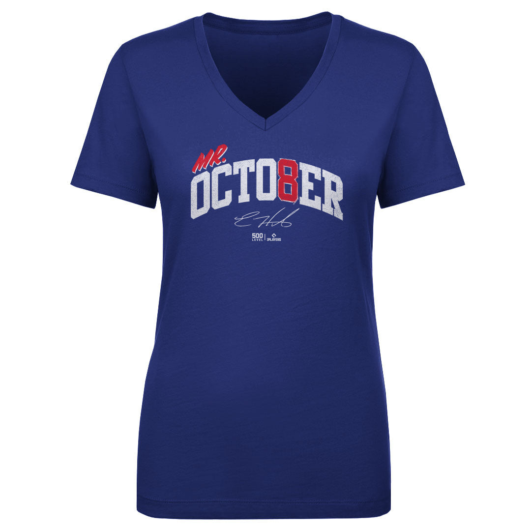 Enrique Hernandez Women's V-Neck T-Shirt | 500 LEVEL