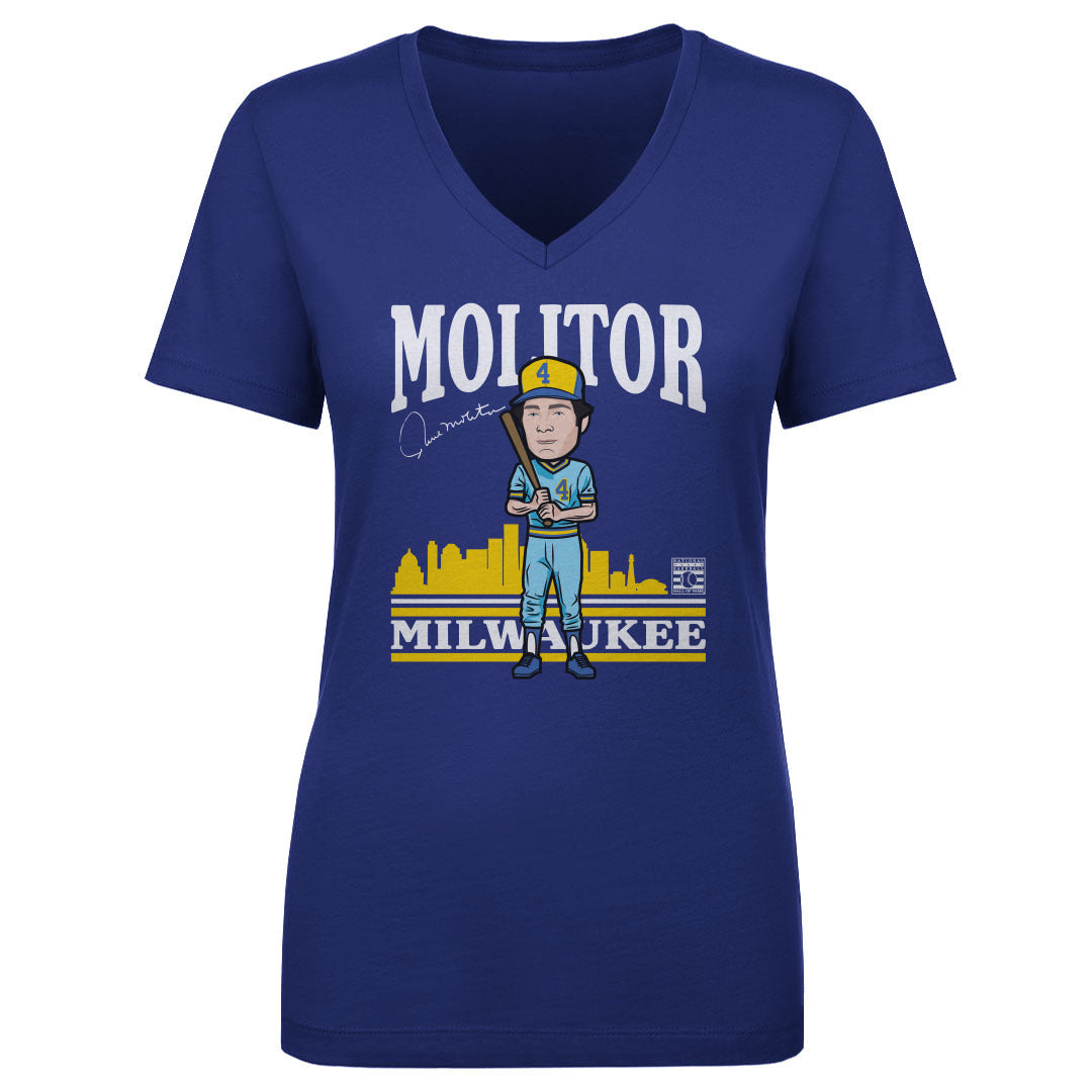 Paul Molitor Women's V-Neck T-Shirt | 500 LEVEL