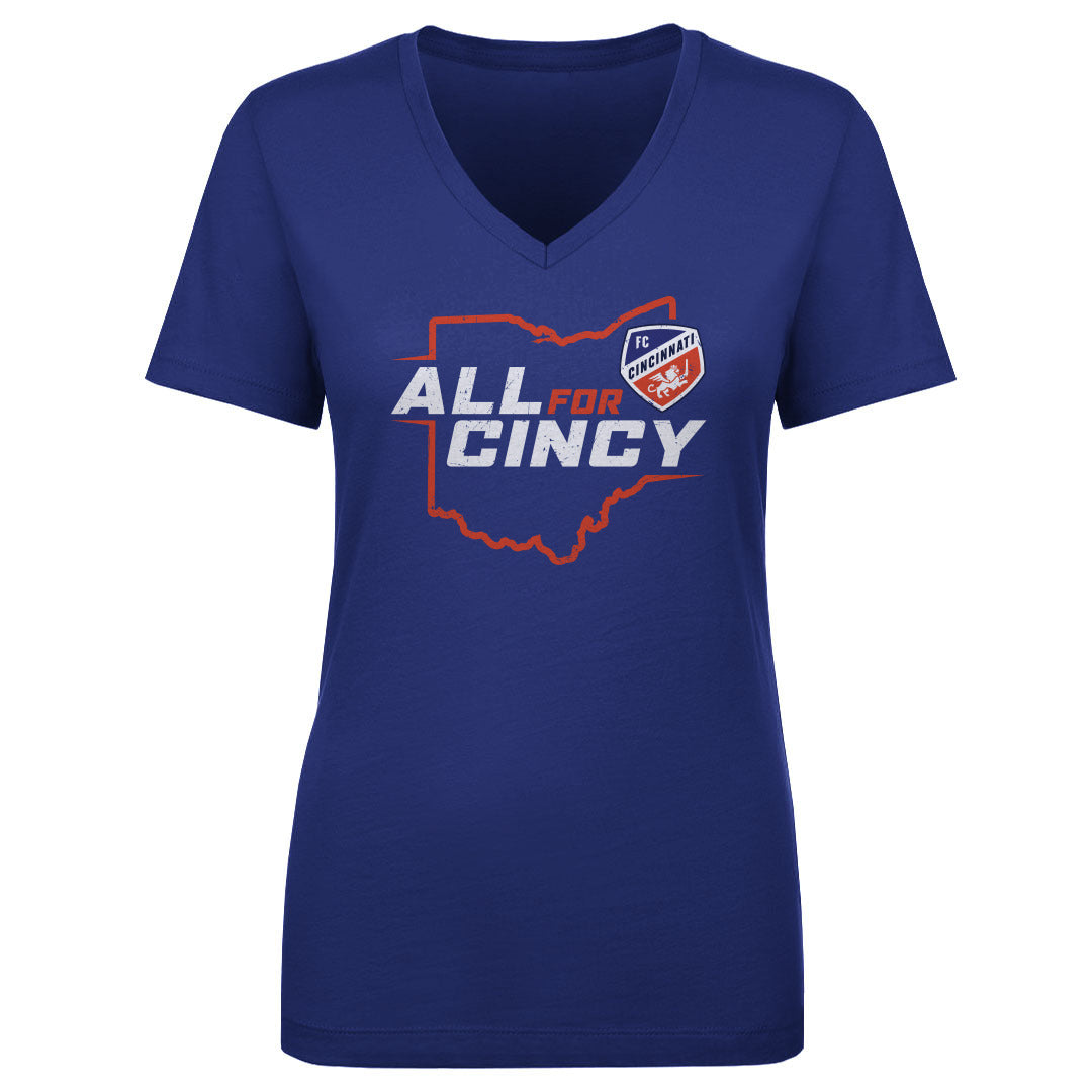 FC Cincinnati Women's V-Neck T-Shirt | 500 LEVEL