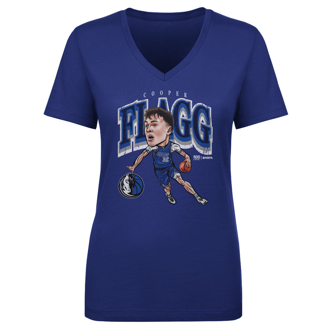 Cooper Flagg Women's V-Neck T-Shirt | 500 LEVEL