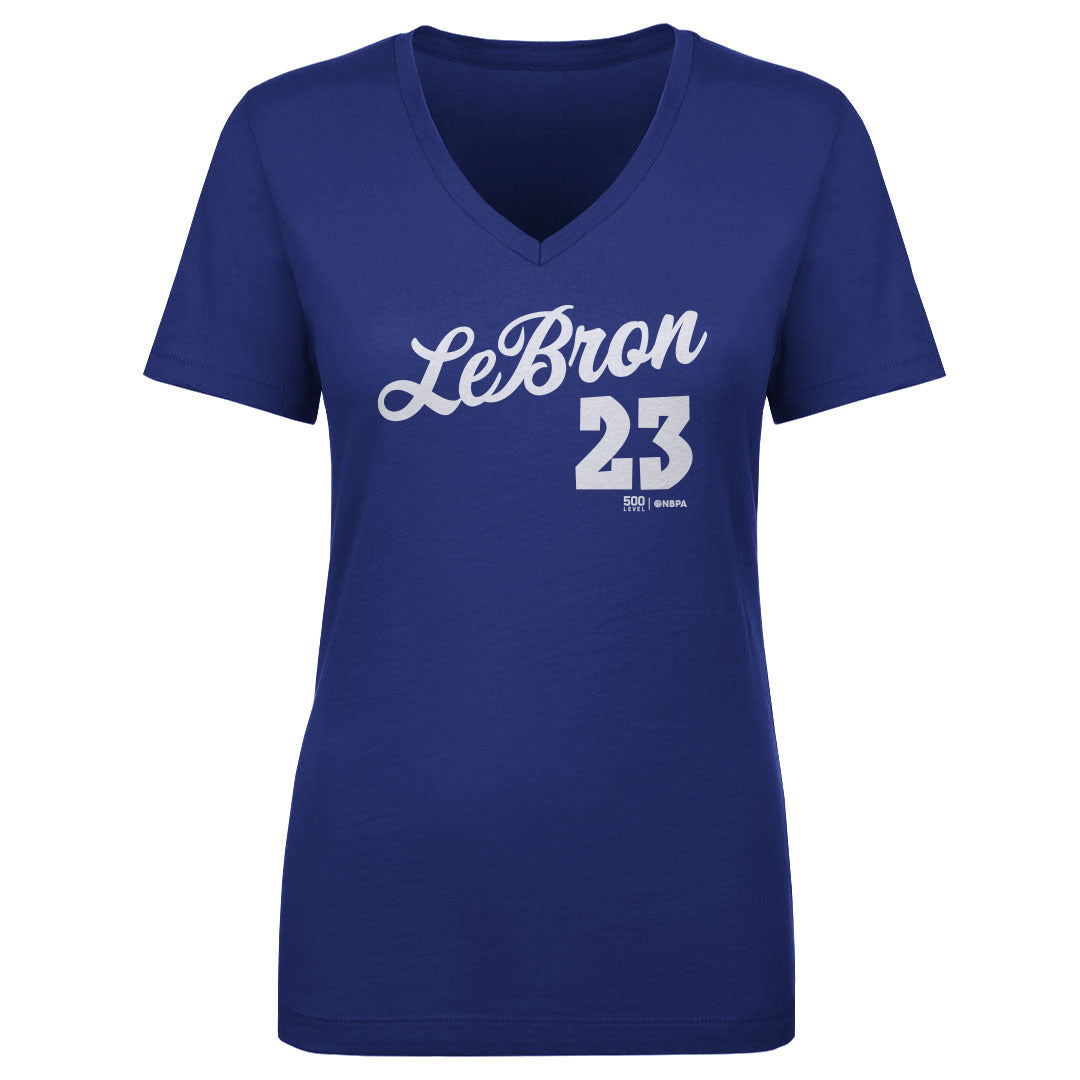 LeBron James Women's V-Neck T-Shirt | 500 LEVEL