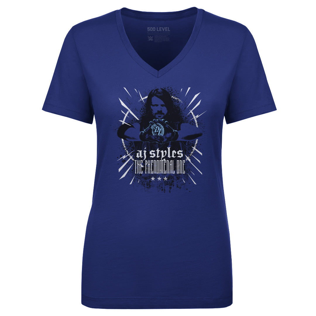 A.J. Styles Women's V-Neck T-Shirt | 500 LEVEL