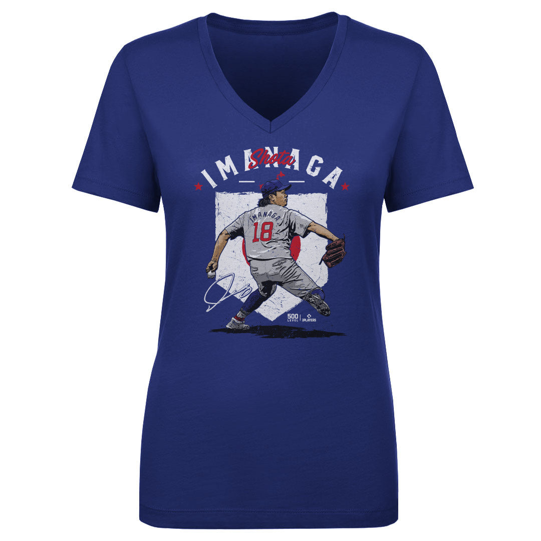 Shota Imanaga Women's V-Neck T-Shirt | 500 LEVEL