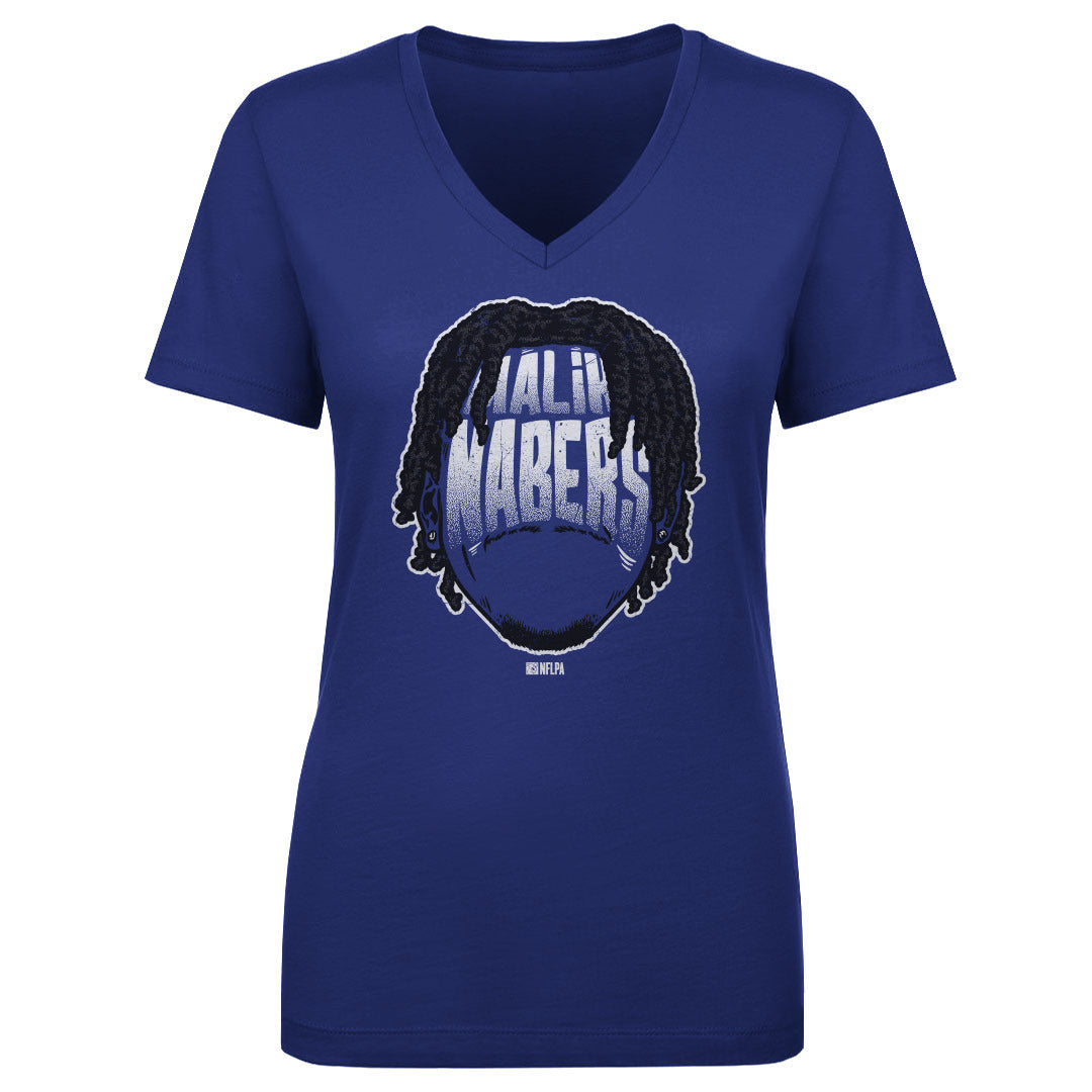 Malik Nabers Women's V-Neck T-Shirt | 500 LEVEL