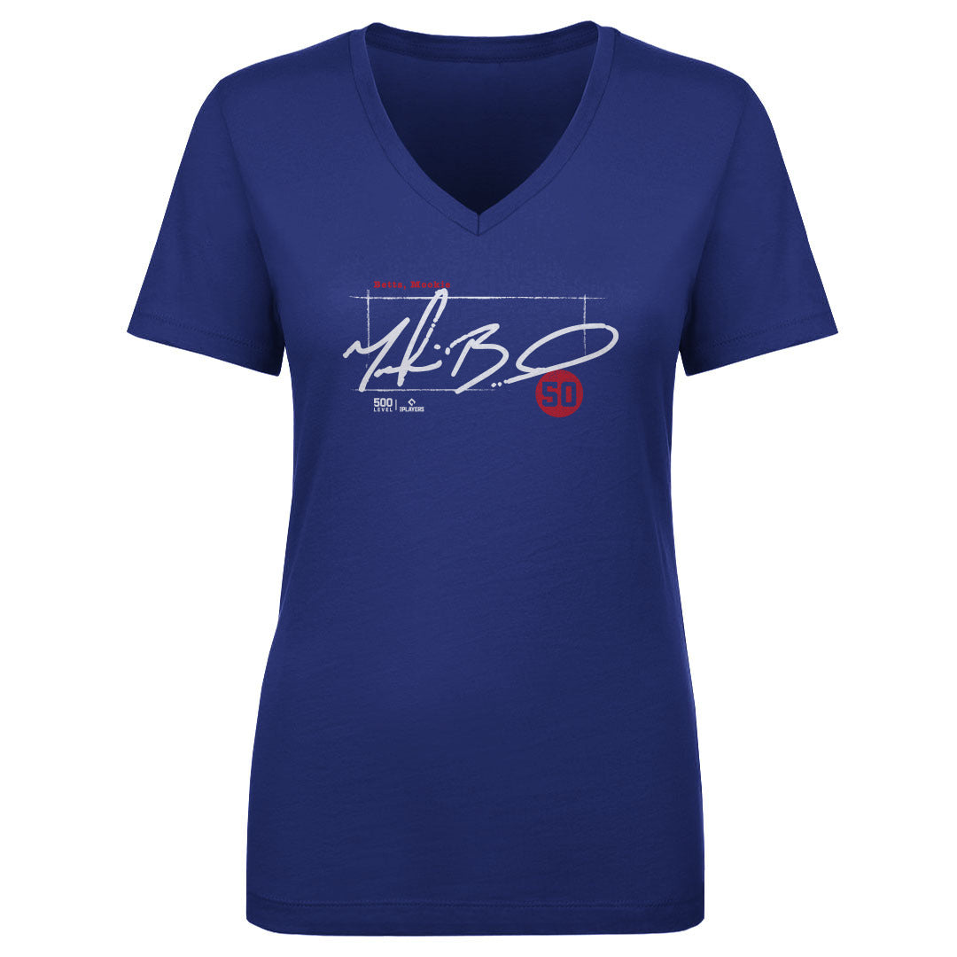 Mookie Betts Women's V-Neck T-Shirt | 500 LEVEL