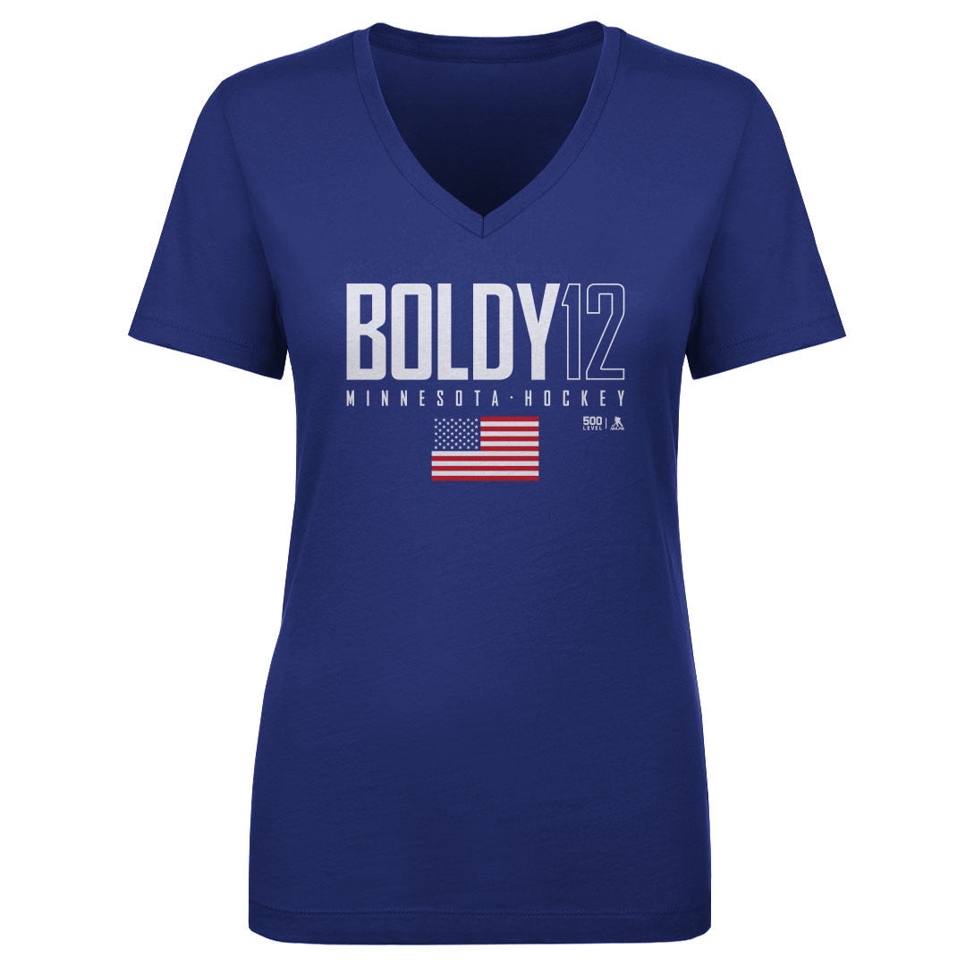 Matt Boldy Women's V-Neck T-Shirt | 500 LEVEL