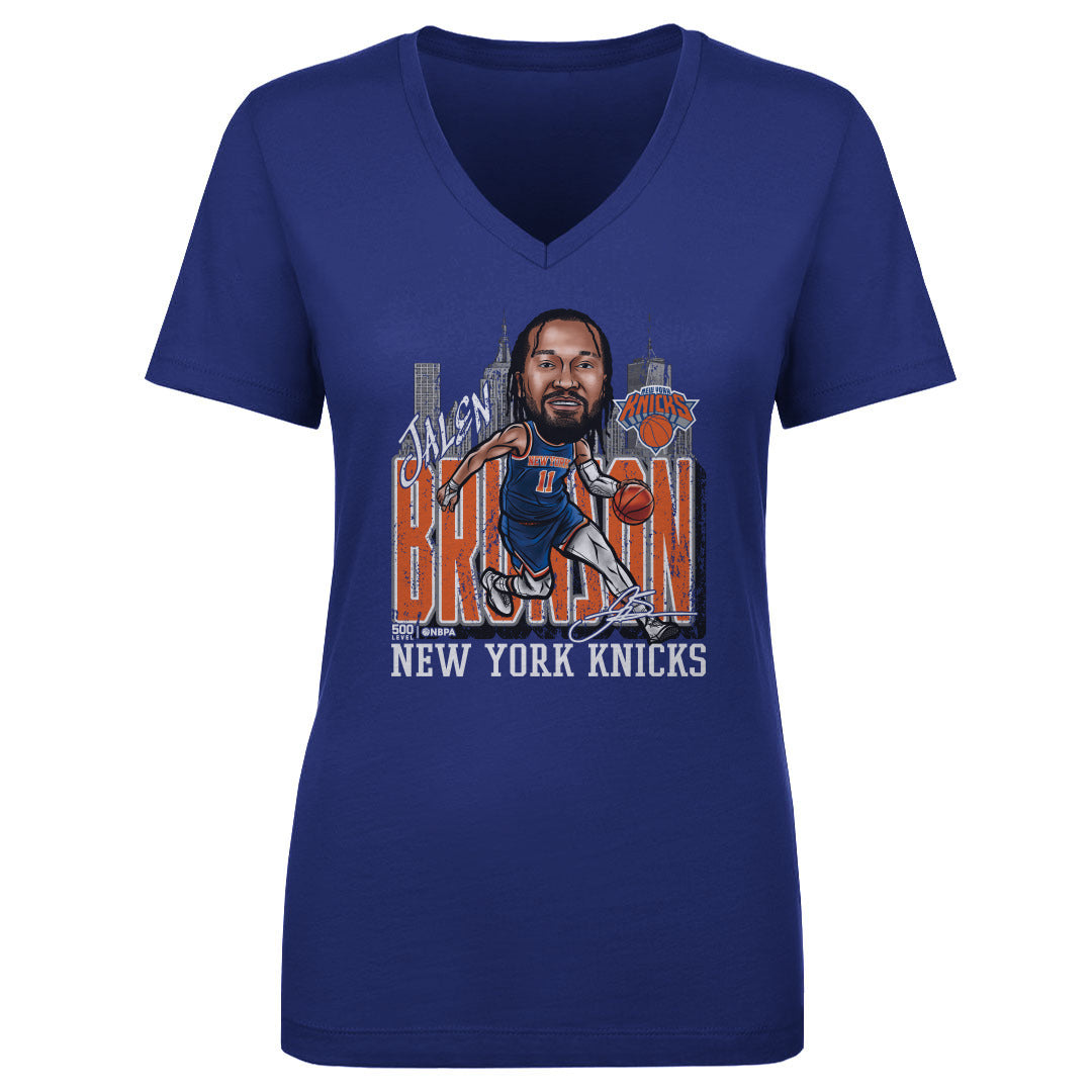 Jalen Brunson Women's V-Neck T-Shirt | 500 LEVEL