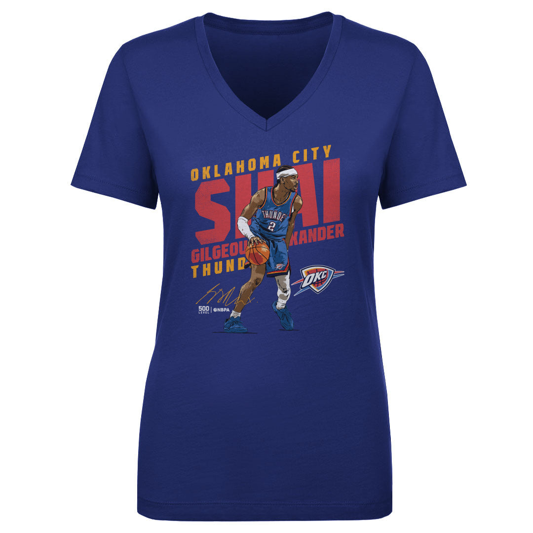 Shai Gilgeous-Alexander Women's V-Neck T-Shirt | 500 LEVEL