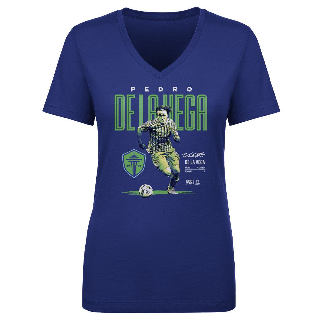 Pedro De La Vega Women's V-Neck T-Shirt | 500 LEVEL