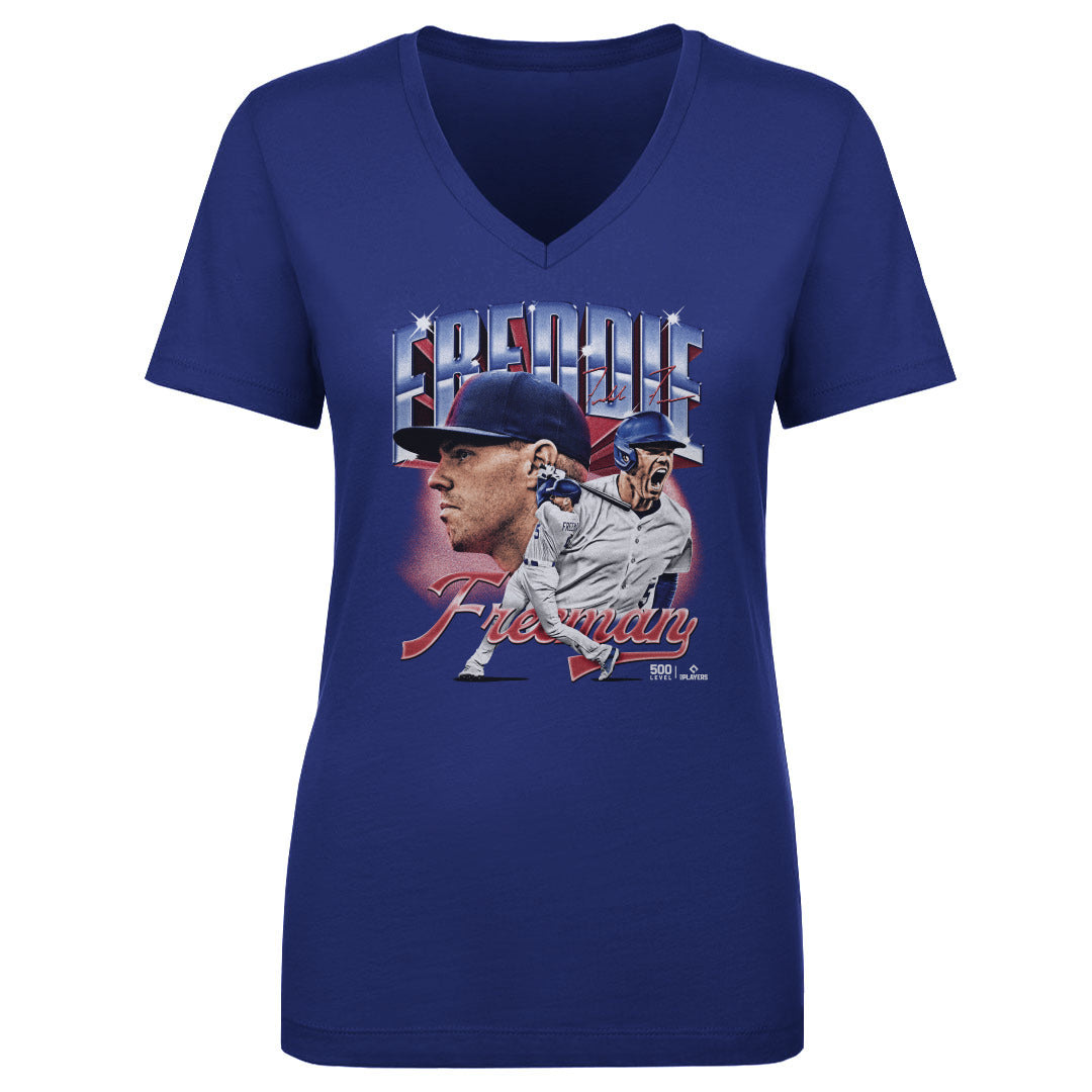 Freddie Freeman Women's V-Neck T-Shirt | 500 LEVEL