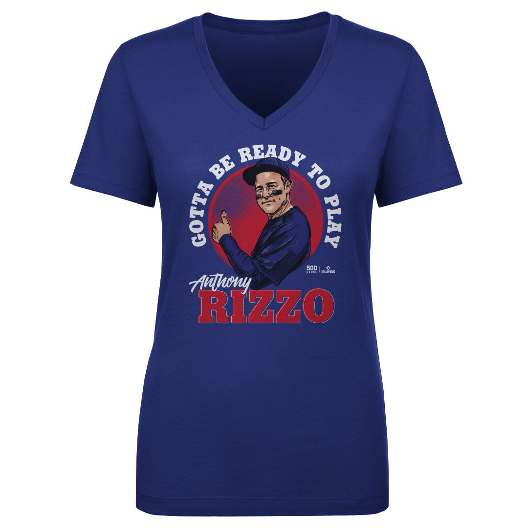 Anthony Rizzo Women's V-Neck T-Shirt | 500 LEVEL