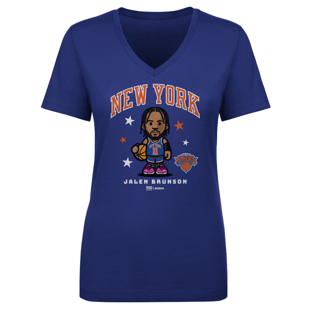 Jalen Brunson Women's V-Neck T-Shirt | 500 LEVEL