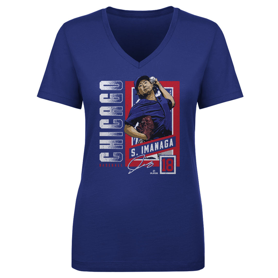 Shota Imanaga Women's V-Neck T-Shirt | 500 LEVEL