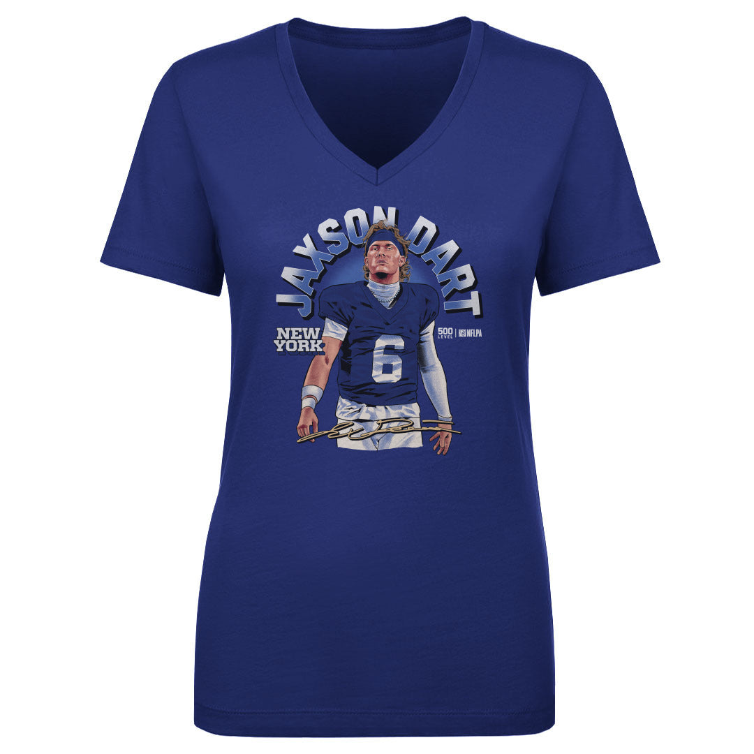 Jaxson Dart Women's V-Neck T-Shirt | 500 LEVEL
