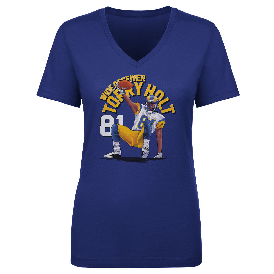 Torry Holt Women's V-Neck T-Shirt | 500 LEVEL