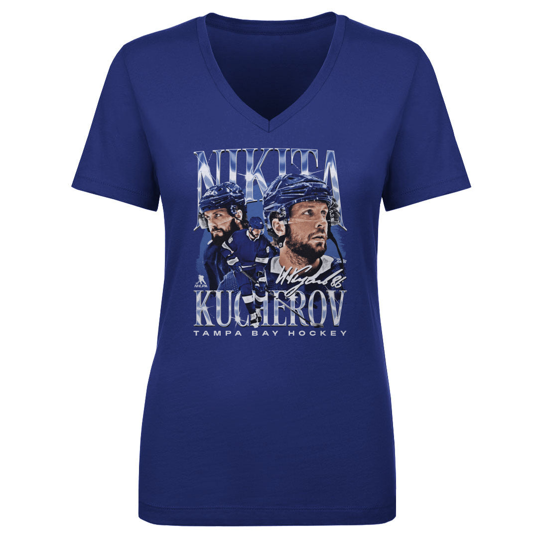 Nikita Kucherov Women's V-Neck T-Shirt | 500 LEVEL
