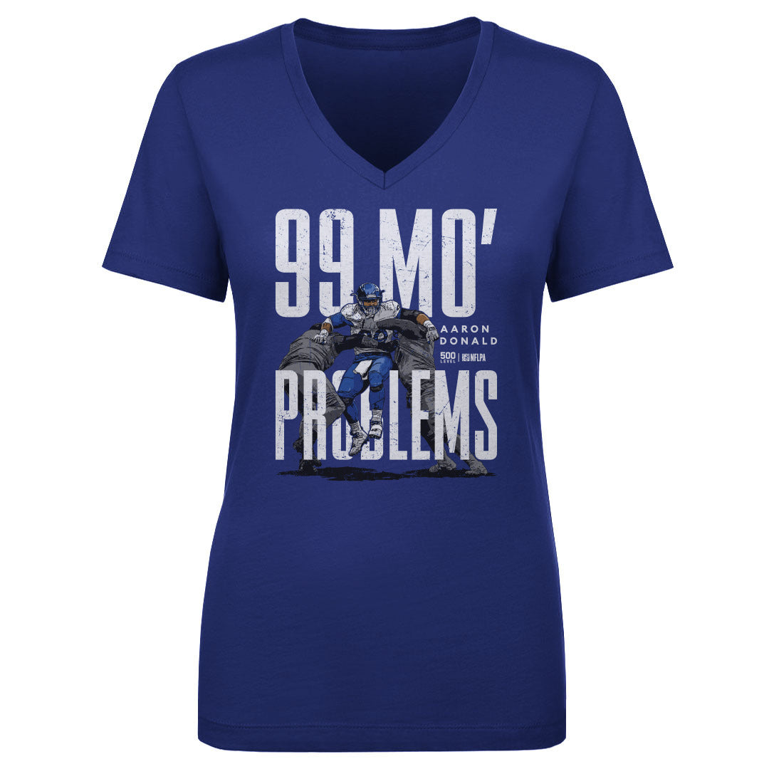 Aaron Donald Women's V-Neck T-Shirt | 500 LEVEL