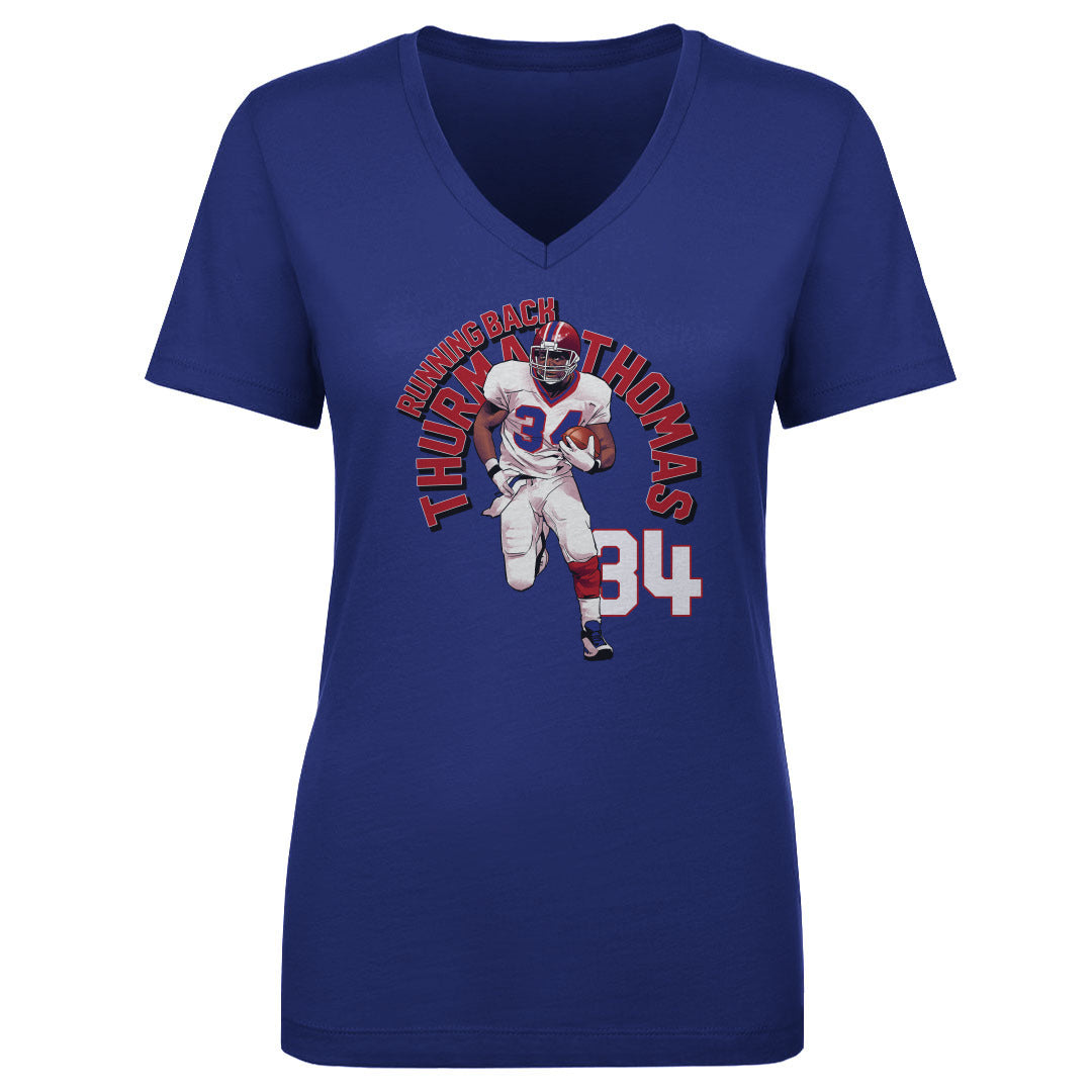 Thurman Thomas Women's V-Neck T-Shirt | 500 LEVEL