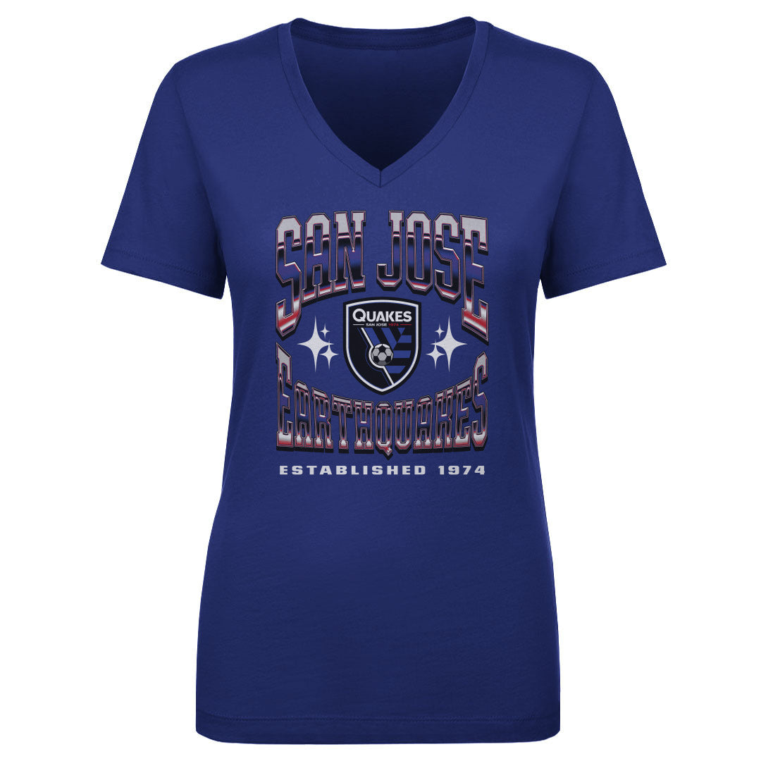 San Jose Earthquakes Women&#39;s V-Neck T-Shirt | 500 LEVEL