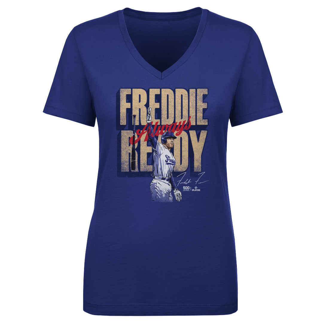 Freddie Freeman Women's V-Neck T-Shirt | 500 LEVEL