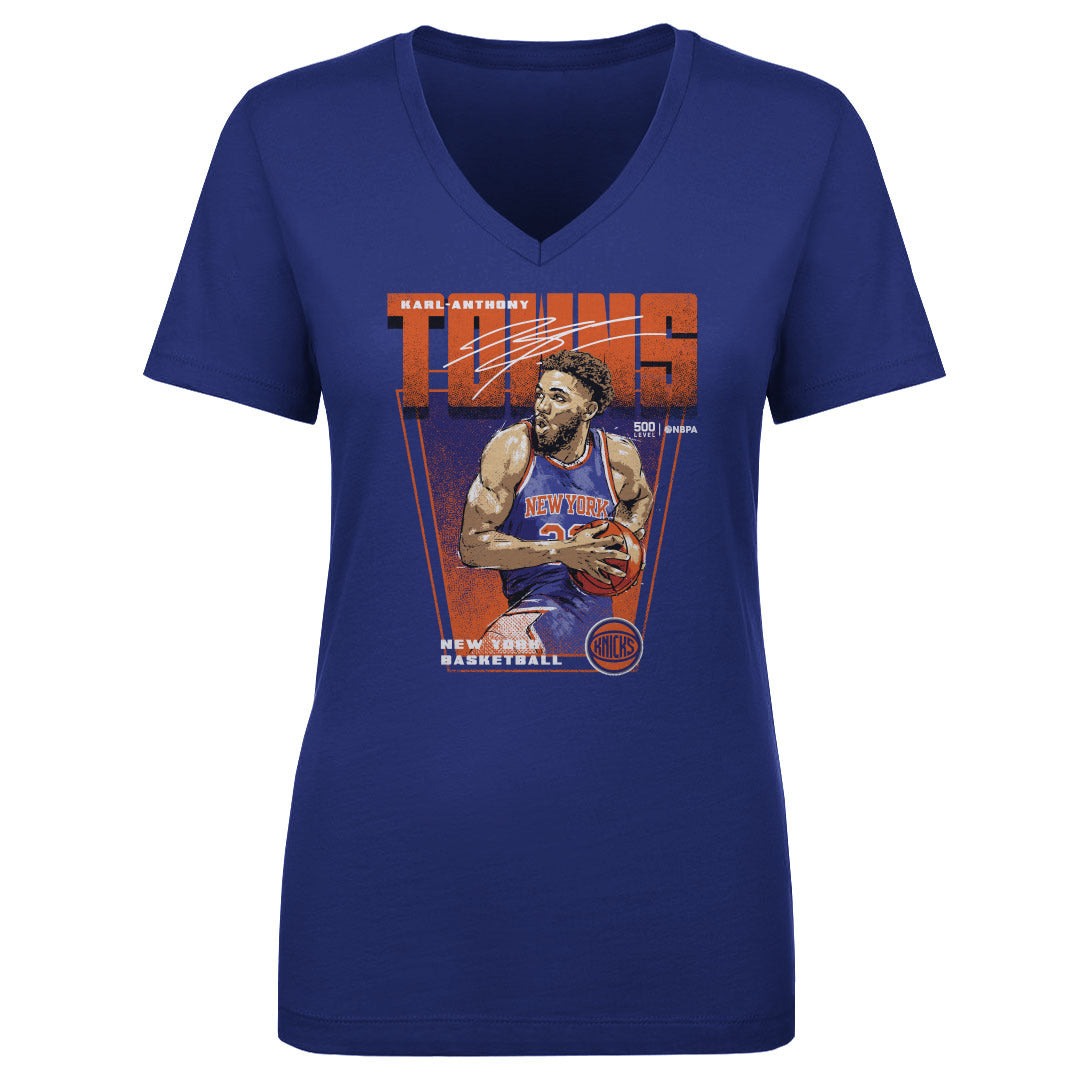 Karl-Anthony Towns Women's V-Neck T-Shirt | 500 LEVEL