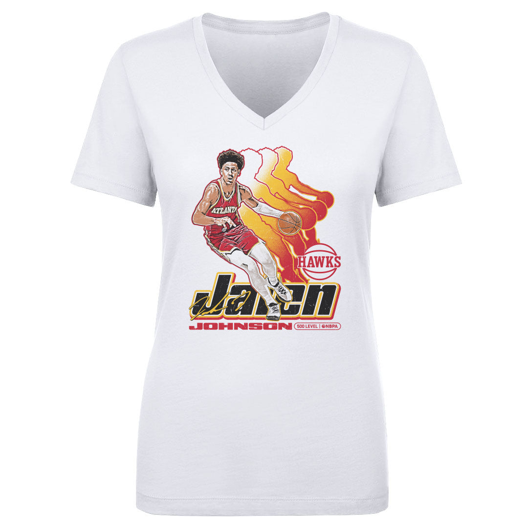 Jalen Johnson Women's V-Neck T-Shirt | 500 LEVEL