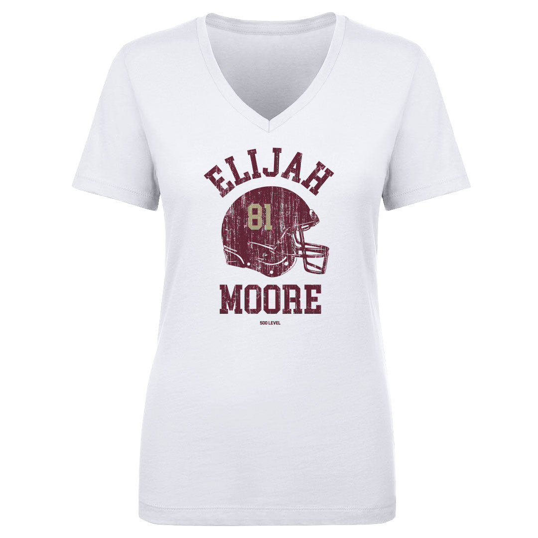 Elijah Moore Women's V-Neck T-Shirt | 500 LEVEL