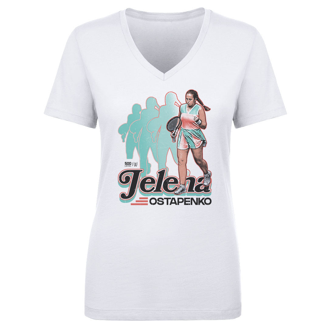 Jelena Ostapenko Women's V-Neck T-Shirt | 500 LEVEL